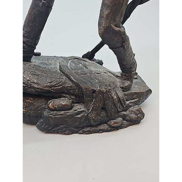 Western Heritage Cast Bronze Jim Ponter THE CAVALRYMAN Statue 1984 Franklin Mint - Picture 5 of 12